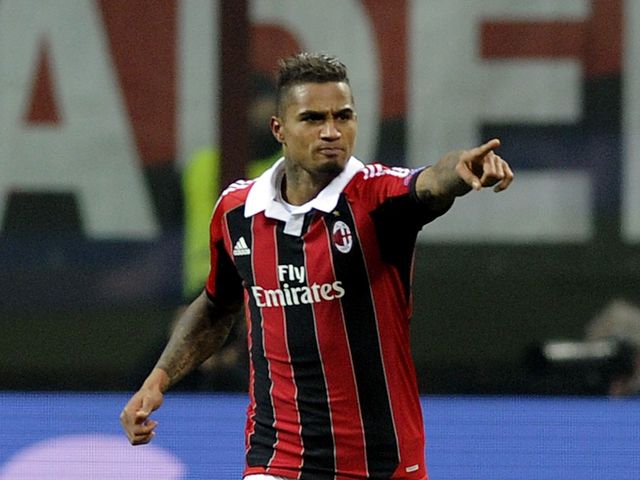 Kevin-Prince Boateng gave AC Milan the lead at the San Siro