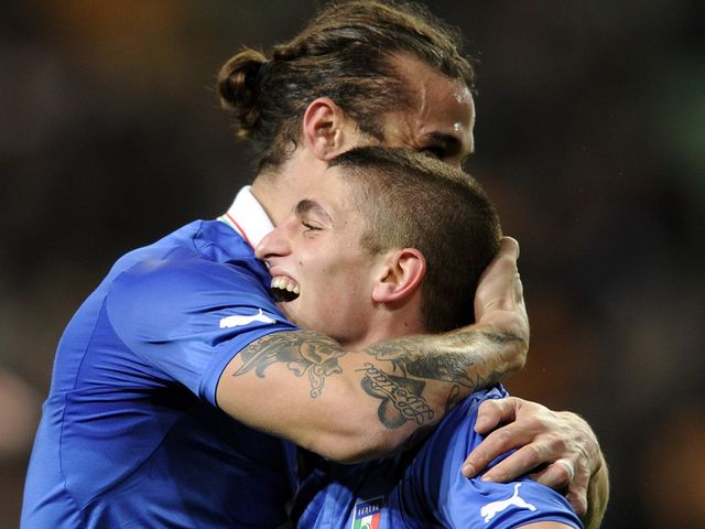 Marco Verratti was on target for Italy