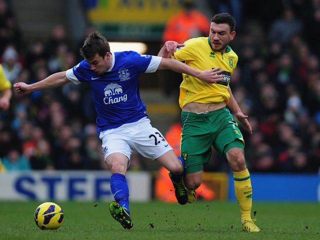 Seamus Coleman holds off Robert Snodgrass