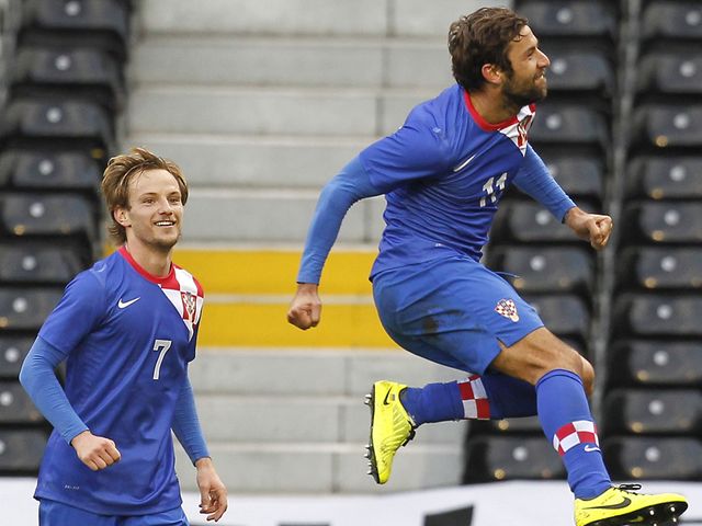 Darijo Srna celebrated his 100th cap with a goal