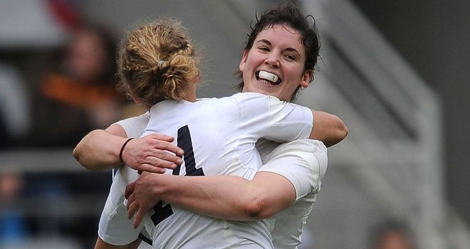 Kay Wilson (14) and Sarah Hunter both scored for England