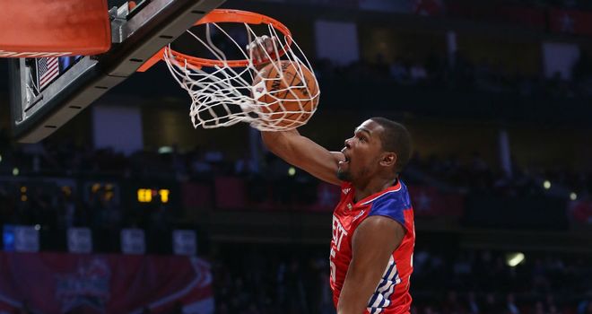Kevin Durant: Top scored with 30 points for the West