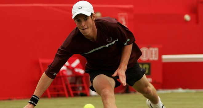 An 18-year-old Andy Murray at Queen's in 2005.