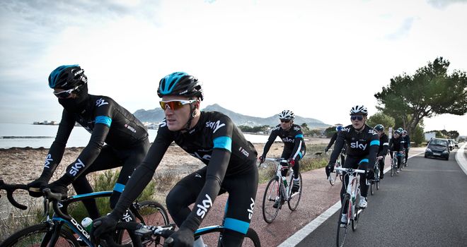The Back To Your Best riders headed out with Team Sky