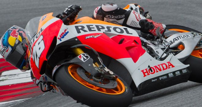 Dani Pedrosa testing in Malaysia on Tuesday