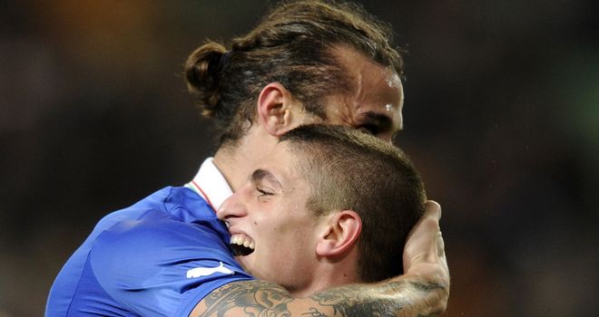 Marco Verratti was on target for Italy
