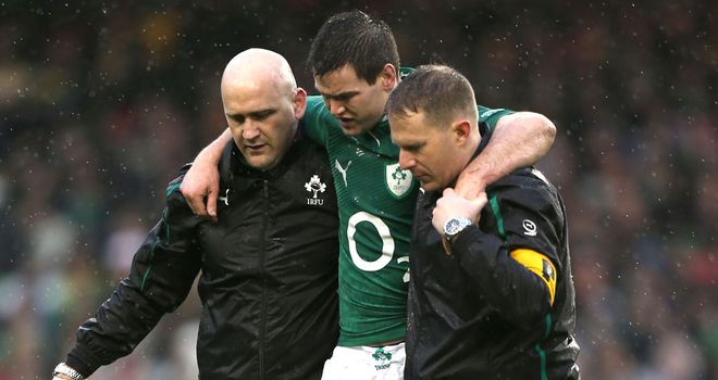 Jonathan Sexton: Limped out of defeat to England