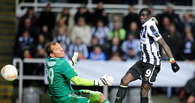 Papiss Cisse finds the back of the net - only to be ruled offside