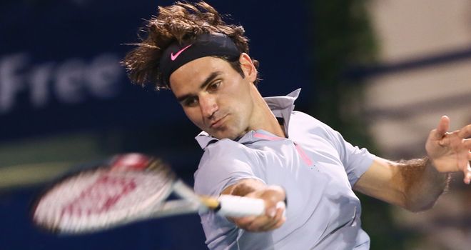 Roger Federer: Brilliant serving against Granollers