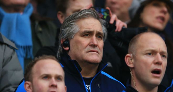 Scotland interim coach Scott Johnson looks on during defeat to England