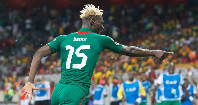 Aristide Bance: Celebrates equaliser that took semi-final to penalties