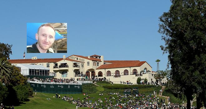The closing hole at Riviera and, inset, Andy Hughes