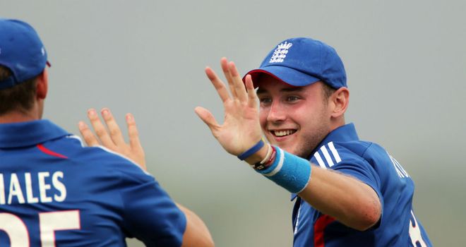 Stuart Broad: Took three wickets against a New Zealand XI on Tuesday