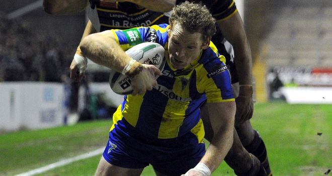 Joel Monaghan: scored two tries as Warrington ended Catalan's perfect start to the season