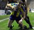Joel Monaghan: scored two tries as Warrington ended Catalan's perfect start to the season