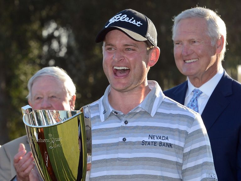 Merrick with his trophy