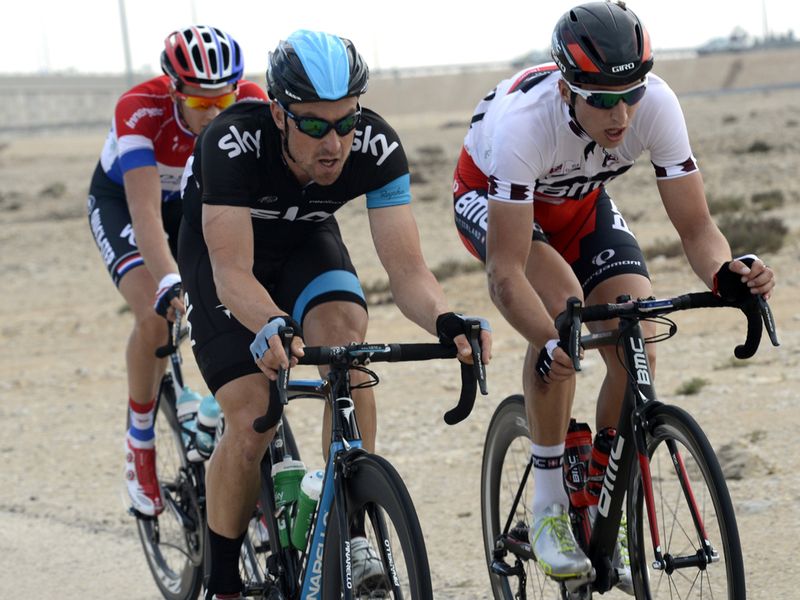 The group of Eisel, Taylor Phinney and Niki Terpstra held a 30-second gap but was caught with 14km to go