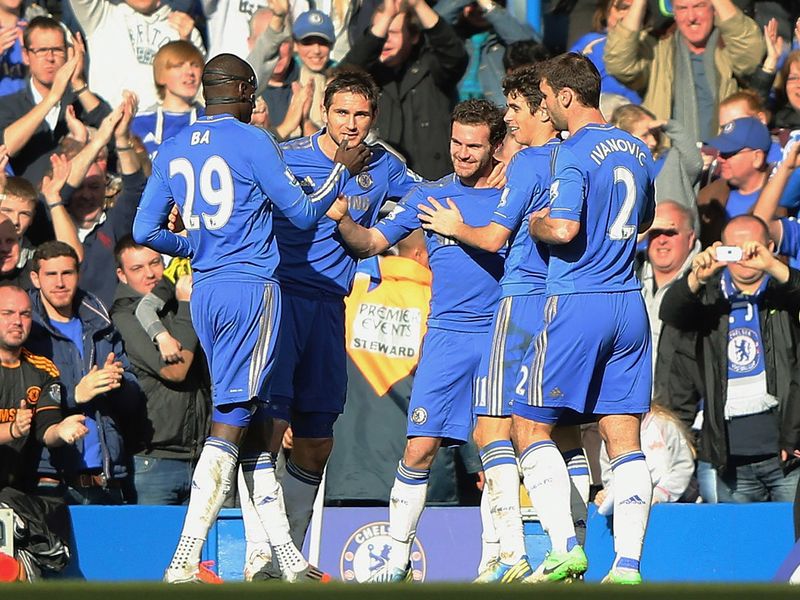 Juan Mata put Chelsea ahead in ther 54th minute.
