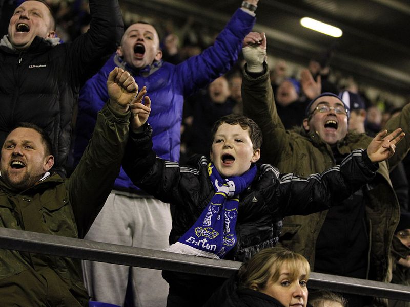 The Toffees fans are already looking forward to a potential quarter-final tie with Wigan