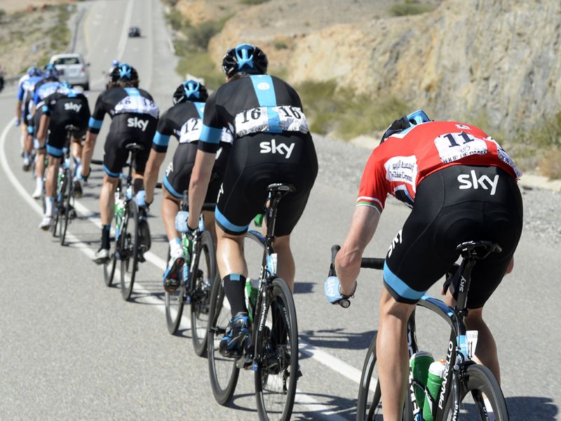 Froome was well protected by his team