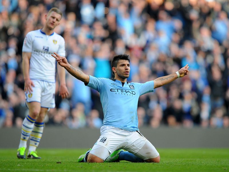 Aguero scored again to compelete a 4-0 win for Mancini's men.
