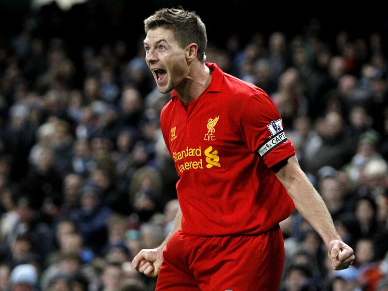 Steven Gerrard scored a great goal for Liverpool in the 2-2 Super Sunday draw against Manchester City.