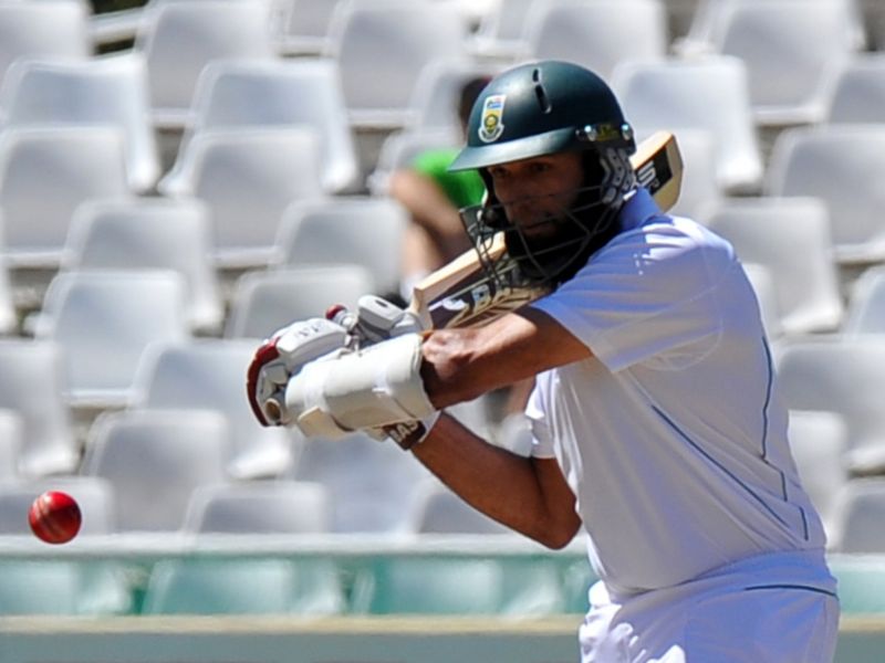 Hashim Amla steadied the nerves with a good knock.