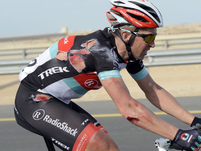 Stijn Devolder was among the casualties of the day, with Mathew Hayman a non-starter for Team Sky
