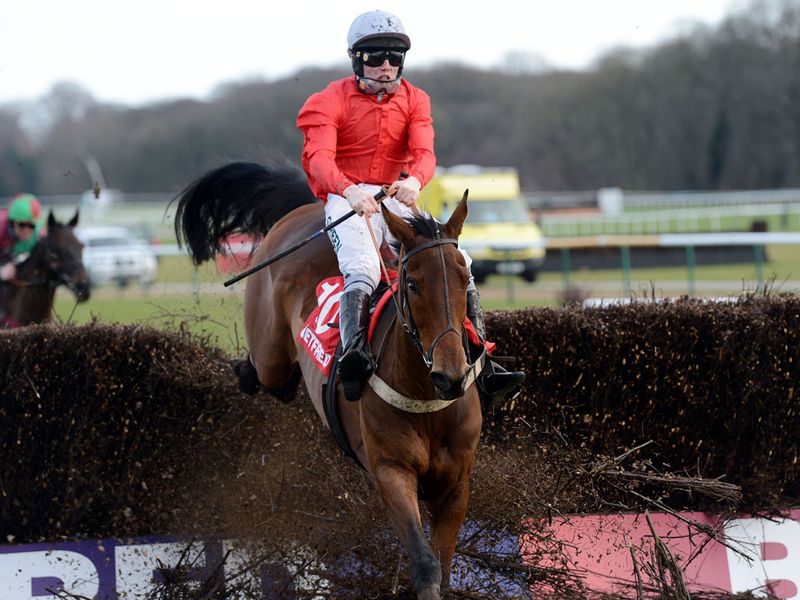 Well Refreshed survived a terrible blunder at the last to win the Grand National Trial