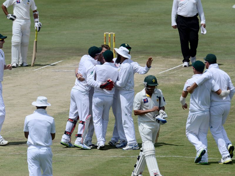 Younis Khan was the first to fall on Sunday.