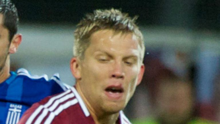 Aleksandrs Cauna: Scored for Latvia and then missed a penalty