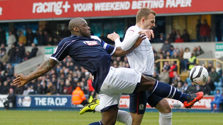 Jordan Rhodes: Denied clear path by Danny Shittu