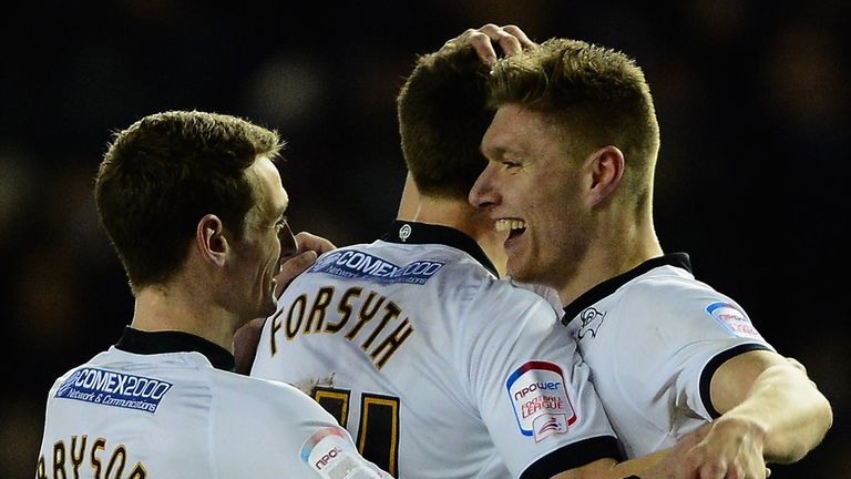 Jeff Hendrick: Celebrates Derby's opener