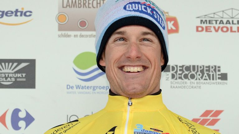 Kristof Vandewalle: All smiles on the podium in yellow