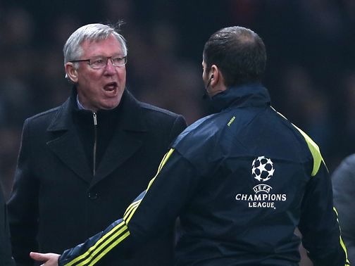 Sir Alex Ferguson: Refused to speak to the media after CL exit