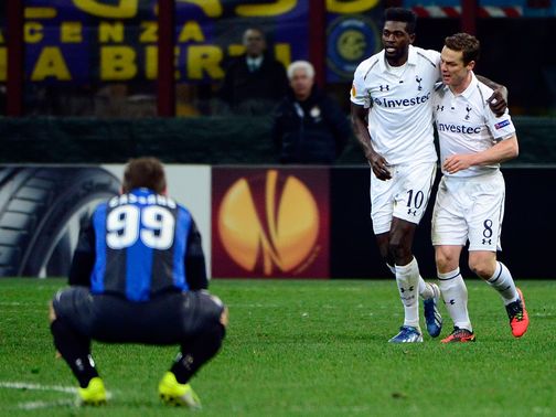 Goalscorer Adebayor was among those targeted