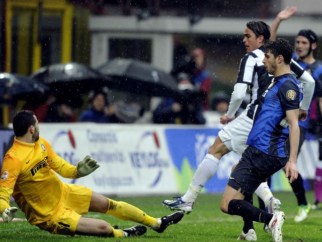 Alessandro Matri finds the net for Juve