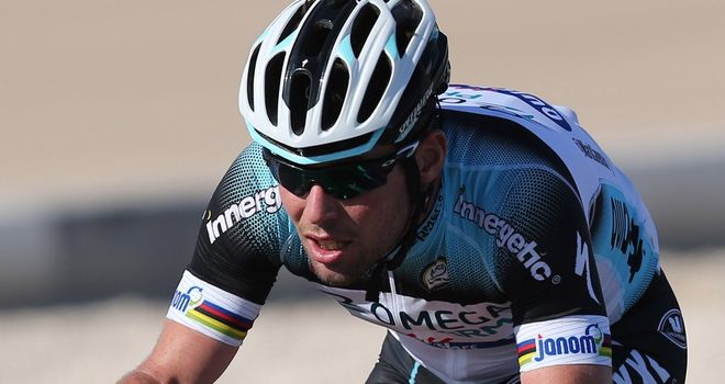 Mark Cavendish finished eighth in the Three Days of West Flanders prologue
