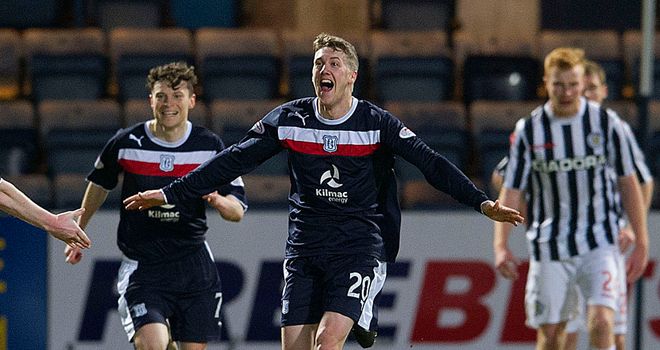 Jim McAlister: Secured Dundee's first win in four months against St Mirren at Dens Park