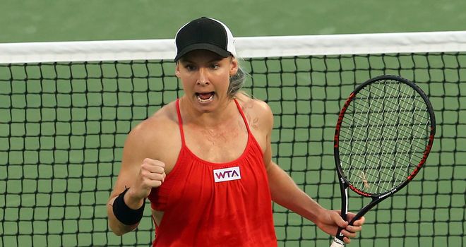 Bethanie Mattek-Sands: Sent out the defending champion