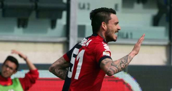Mauricio Pinilla bagged a brace for Catania