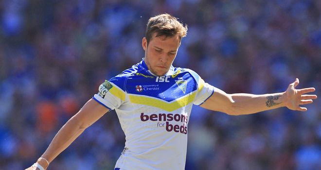 Gareth O'Brien: could feature for Warrington in Friday's game at Salford City Reds