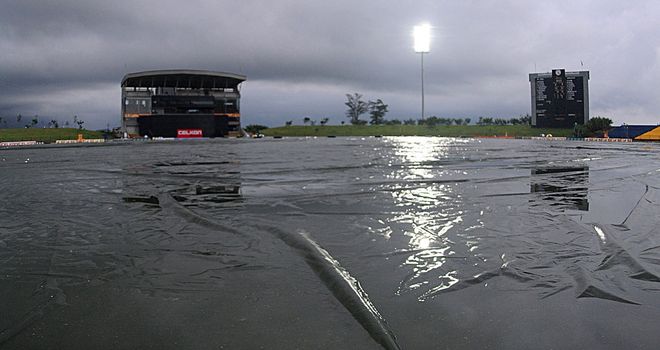 Heavy rain ended hope of a finish in Hambantota.