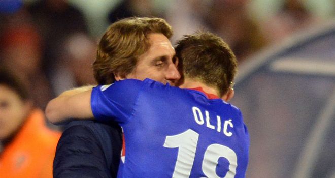 Ivica Olic: Celebrates his goal