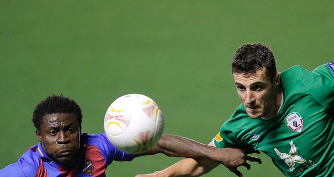Obafemi Martins: Tussles for the ball in his side's stalemate