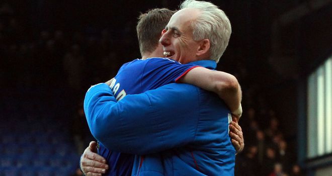 Mick McCarthy celebrates late winner