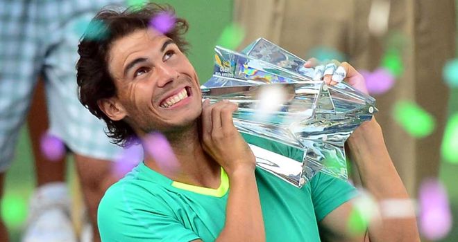 Rafael Nadal: Looked back to his best at the BNP Paribas Open at Indian Wells