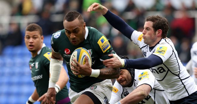 Sailosi Tagicakibau makes a break for London Irish