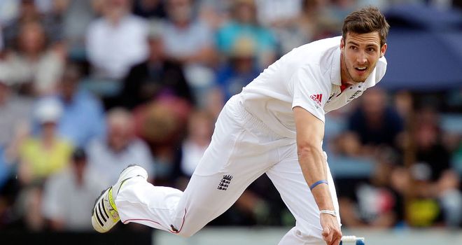 Steve Finn: Claimed four wickets for 13 runs to help wrap up the New Zealand innings