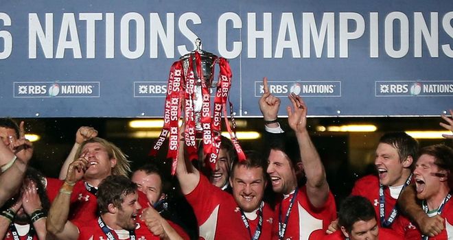 Wales celebrate retaining the Six Nations championship